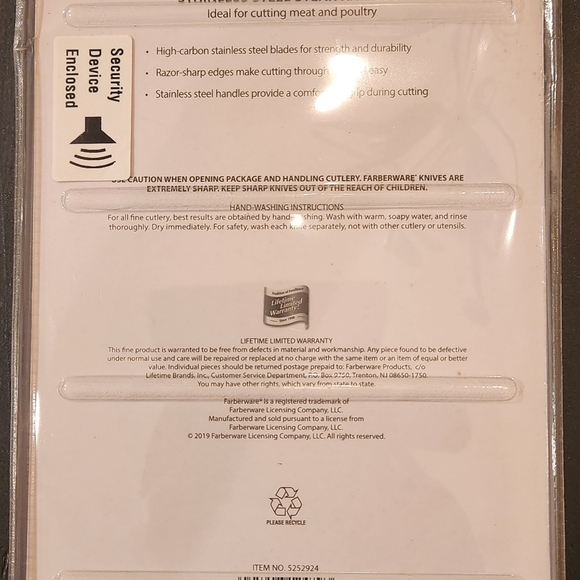 Farberware Stainless Steel Steak Knife Set - Picture 3 of 3